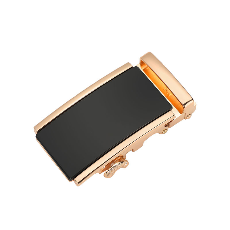 Leather head men's automatic buckle alloy waist buckle pants buckle belt buckle accessories 3.5cm clip