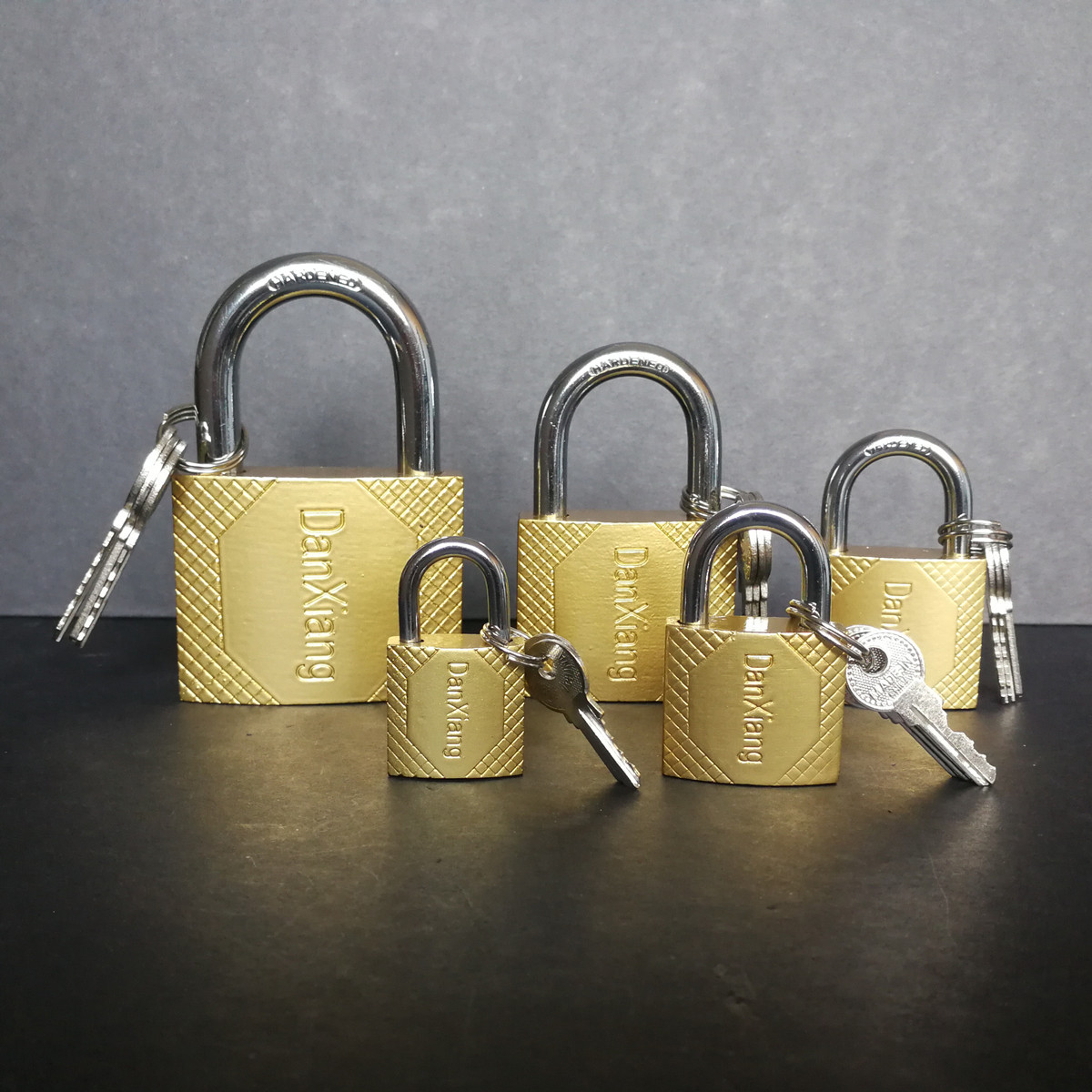 Pujiang One-Word Padlock Anti-Theft Unlock Single-Open Padlock Straight-Open Padlock Imitation Copper Lock Marble Lock Student Lock