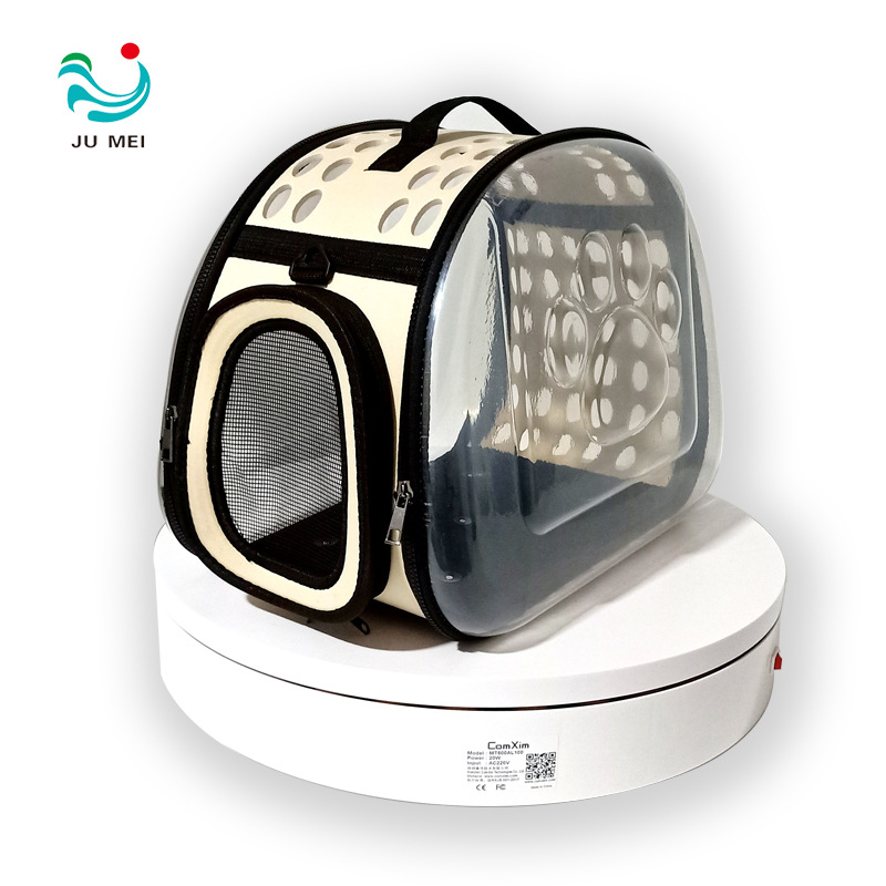 Сумка через плечо для домашних животных, дышащая, портативная, рюкзак для собак, складная прозрачная сумка