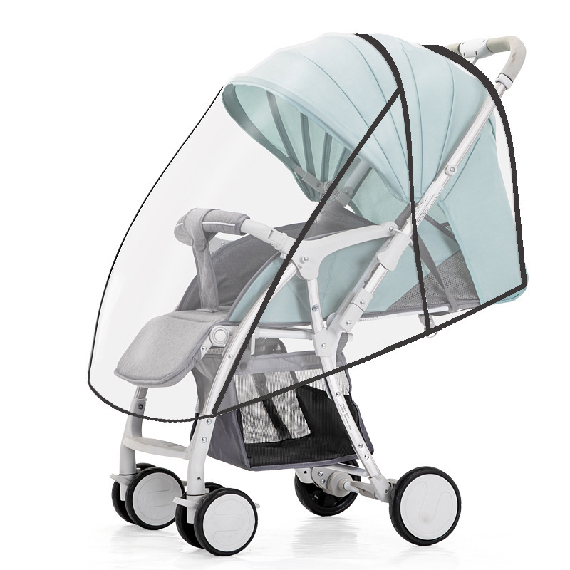 Twin baby stroller rain cover children's car windshield baby umbrella car rain cover stroller protective cover raincoat