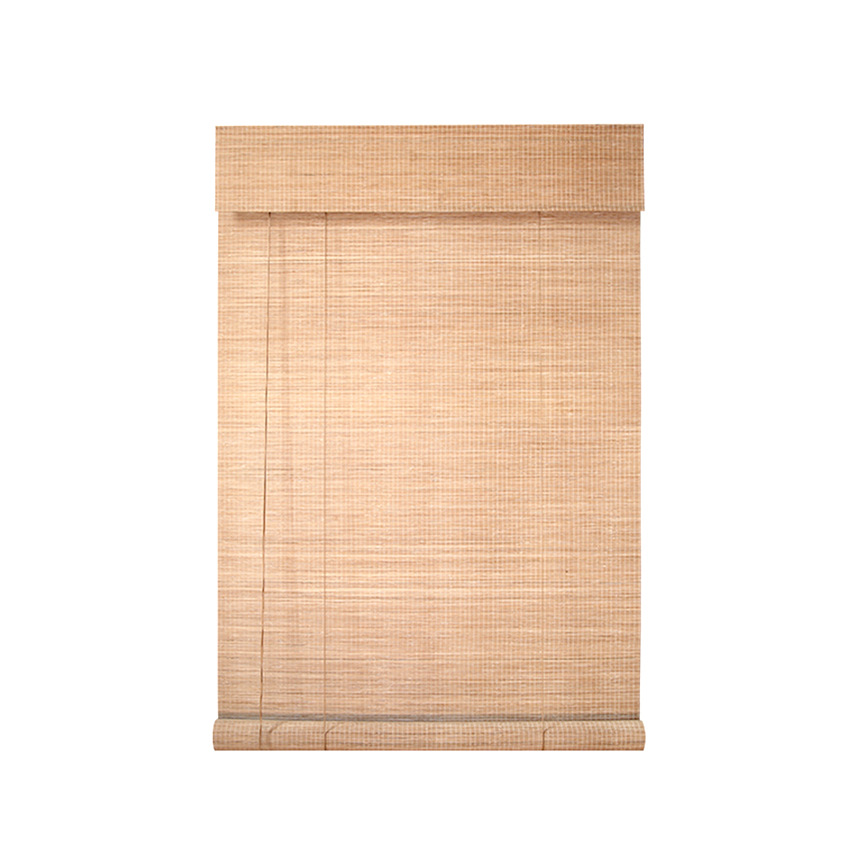 Sunscreen Bamboo Curtain Roller Blind Sunshade Windproof Transparent Balcony Curtain Famous Dormitory Teahouse Restaurant Manual Adjustable Varnish Waterproof