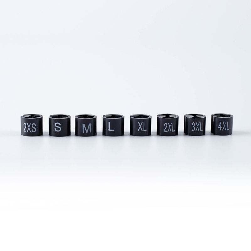 [Black Letter Size Buckle] Round Four Teeth Can Be Used as Printing Hanger Pants Rack Size Ring Label Grain Clip