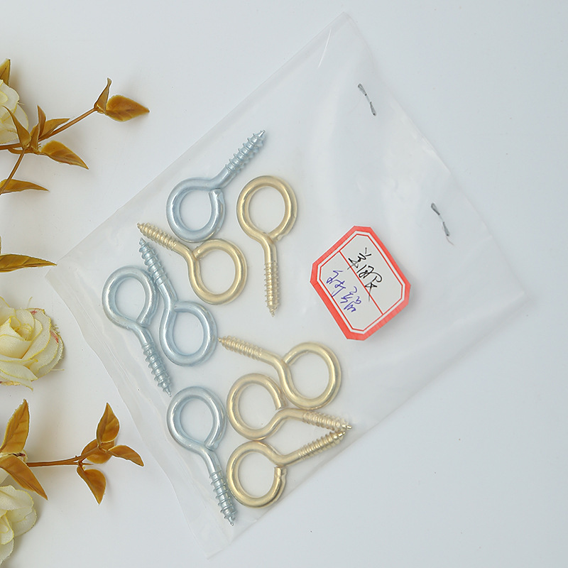 Sheep Eye Nails, Stainless Steel Sheep Eye Screws, Plastic-Coated Screw Hooks, Plastic-Coated Rust-Proof Screw Eye Nails