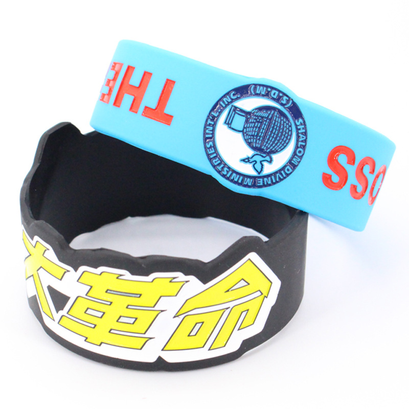 Manufacturer Customizes Irregular Shaped Widened Watch Straps with African Campaign Engraved Printing of Figures for Elections Silicone Bracelets