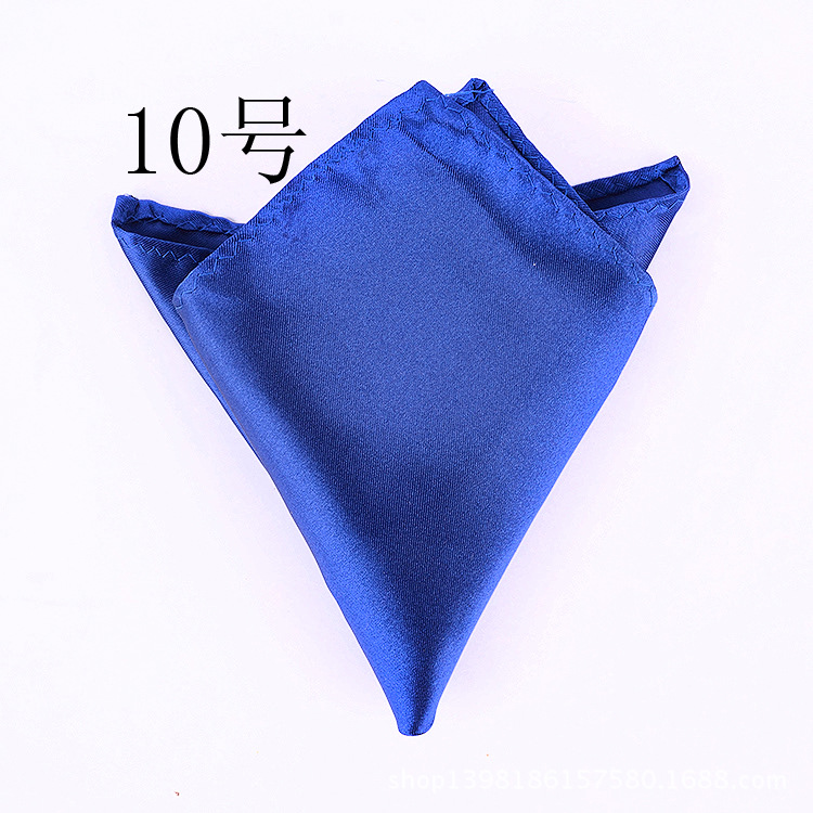 Men's Dress Suit Pocket Square Solid Color Handkerchief Small Square Square Wedding Party Collocation Bow Tie