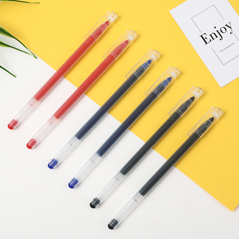 Direct selling large-capacity giant can write gel pen needle tube 0.5mm carbon fountain pen special pen for student examination sign pen