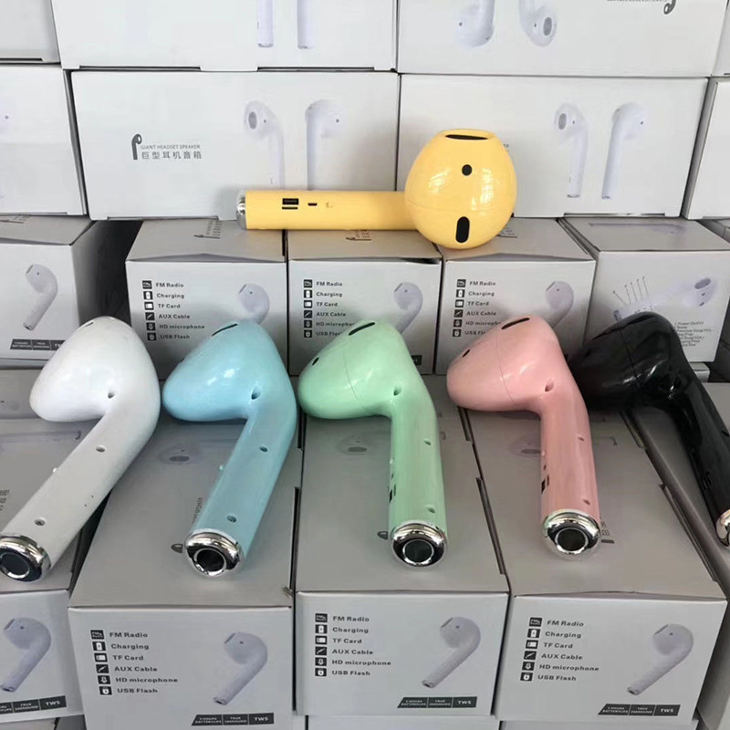 Popular giant headset speaker New AirPods Bluetooth speaker with mobile phone stand stall headset audio