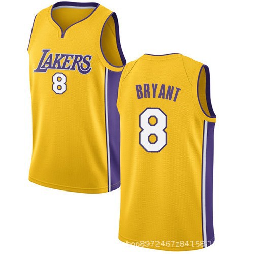 Heat Press Jersey Lakers 8 #   24 # Kobe Bryant Heat-Pressed Basketball Jersey Kobe Bryant Jersey