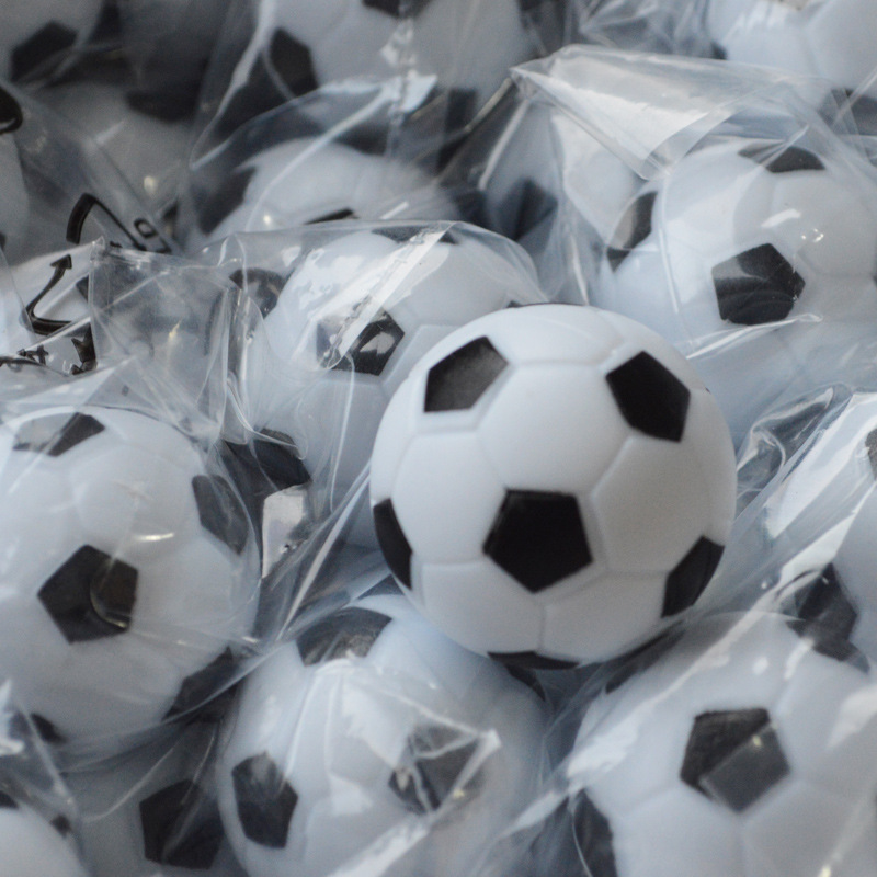 Table football environmental protection plastic black and white small football diameter 29 31 32 36mm football machine accessories