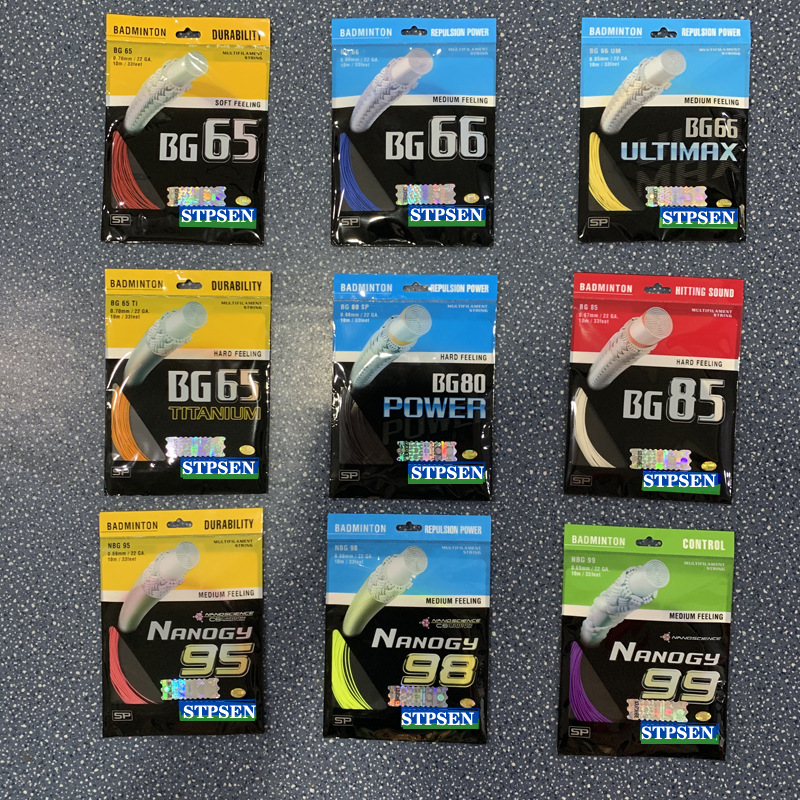 Оптовая бадминтонная струна Bg65Ti, 66Ultmax, 98, 80Power, 99, высокая эластичность и прочность