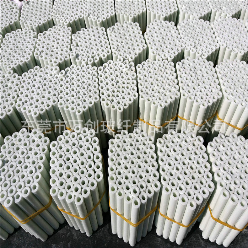 Manufacturer Wholesale 8*6mm White Hollow Fiberglass Tube Advertising Support Frame Fiberglass Tube Wholesale