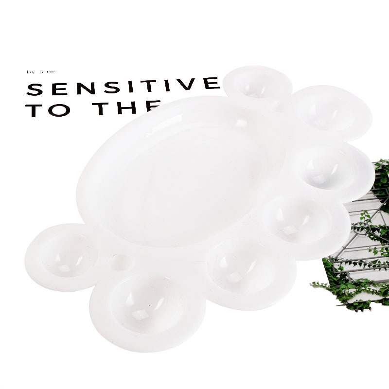 Children's Handmade diy Graffiti Painting Colorful Small Feet Art Palette Palette Oil Painting Board Paint Palette