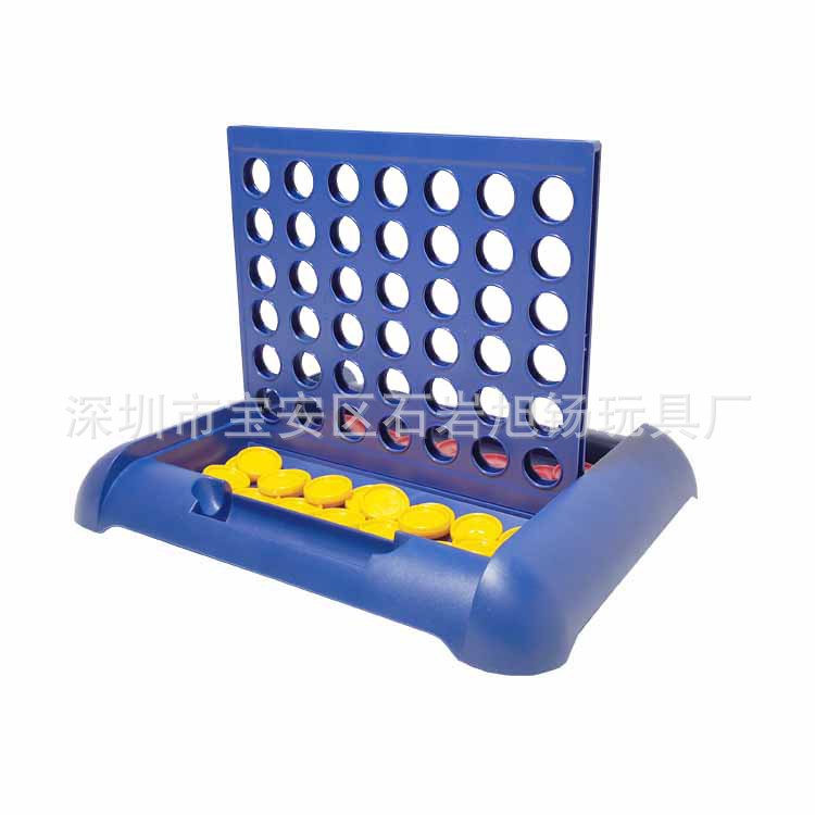 Hot selling tabletop board bingo game three-dimensional four-way chess early education puzzle parent-child interactive four chess toys
