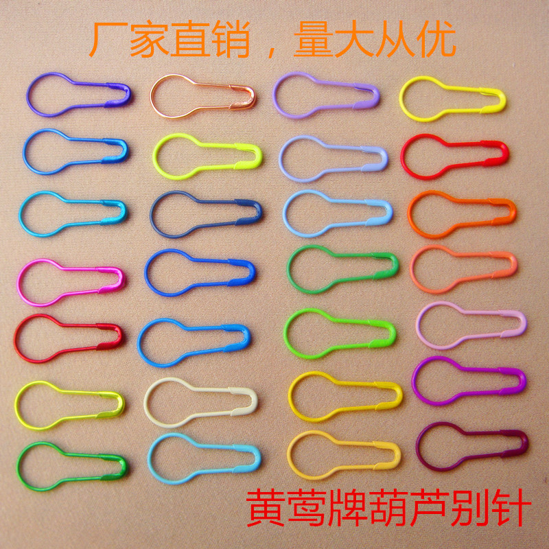 Manufacturers in stock supply clothing tag special environmental protection thick and thin wire copper iron stainless steel gourd pin pear-shaped buckle pin