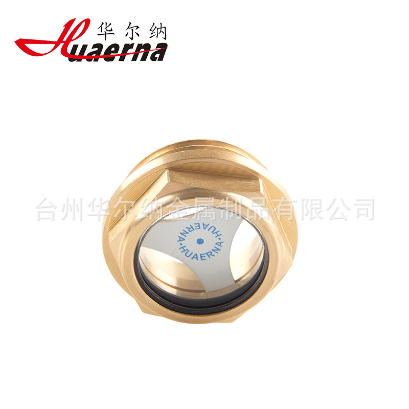 Wholesale Hydraulic Machine Compressor Reducer Pump Accessories Screw-In Brass Oil Mirror Oil Window Oil Mark Oil Mirror Hexagonal