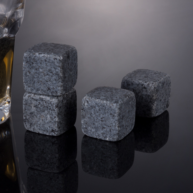 Whiskey Ice Wine Stone Ice Block Stone Grey Granite Ice Wine Stone Natural Stone Ice Wine Stone Bulk Wholesale