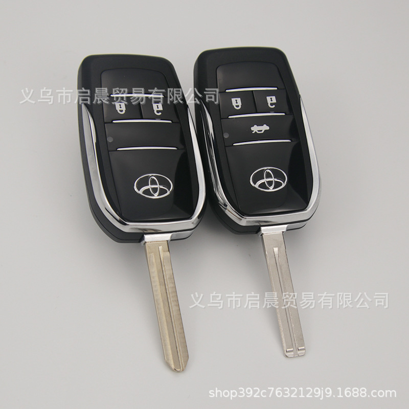 Suitable for Toyota Corolla Camry RAV4 Reiz Vios Crown Straight Board Remote Control Modification Folding Key Shell