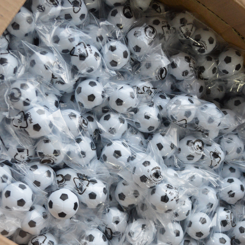 Table football environmental protection plastic black and white small football diameter 29 31 32 36mm football machine accessories