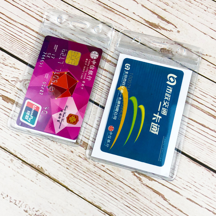 Factory wholesale soft transparent waterproof card set work card set badge student card set factory card set pvc card set