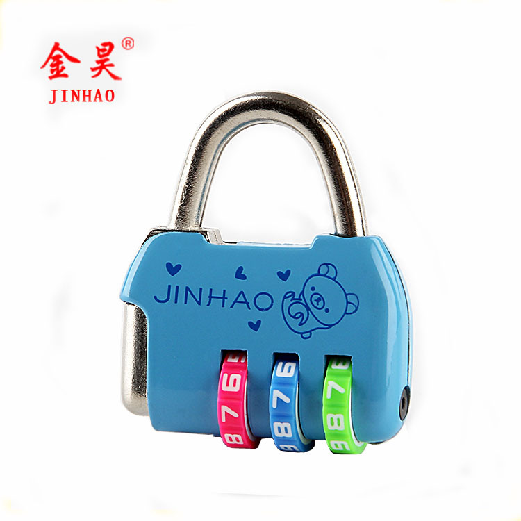 Source manufacturers in stock supply color cartoon password lock direct supermarket password padlock mini