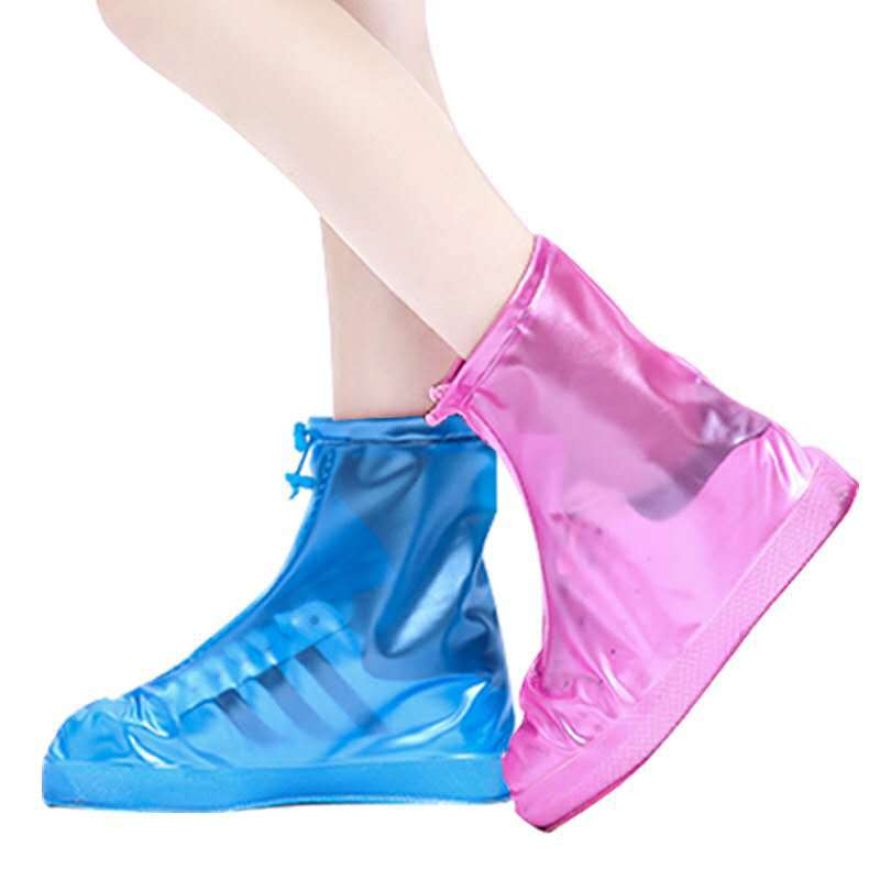 Rain Shoe Cover Non-slip Waterproof Rain Shoe Cover Silicone pvc Rainproof Thickened Rain Boots Cover Rainy Day Outdoor Rain Shoe Cover Water Shoes