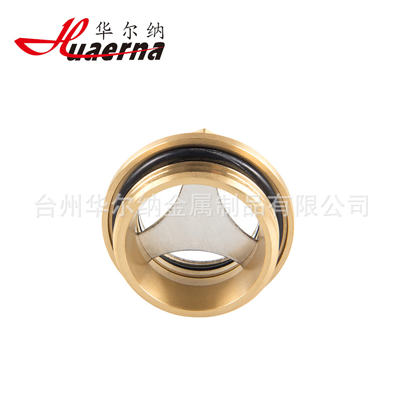 Wholesale Hydraulic Machine Compressor Reducer Pump Accessories Screw-In Brass Oil Mirror Oil Window Oil Mark Oil Mirror Hexagonal