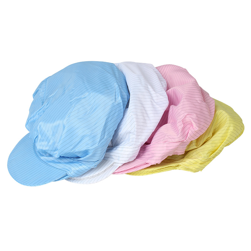 Anti-Static Hat Dust-Free Hat Workshop Work Hat Labor Protection Headgear Anti-Static Large Work Hat Women's Dust-Proof Hat Men's Wholesale