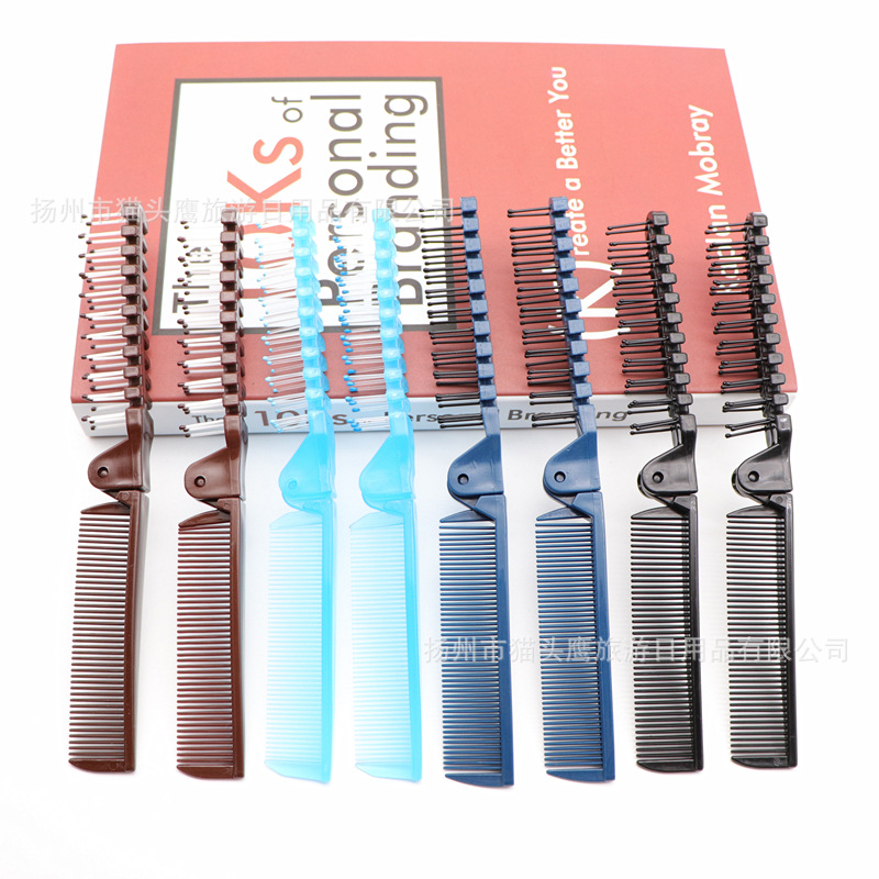 Одноразовый складной гребень для гостиниц, портативный гребень для путешествий, складной гребень из пшеничной соломы