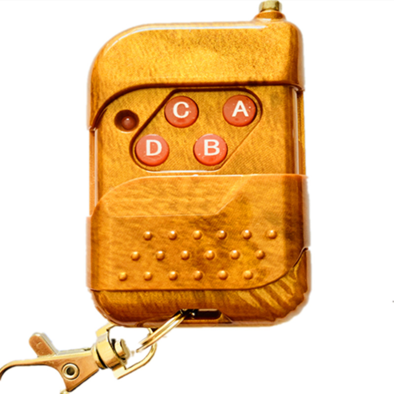 Factory wholesale peach wood push cover wireless remote control 1527 learning code 1234 key 315M433M computer code