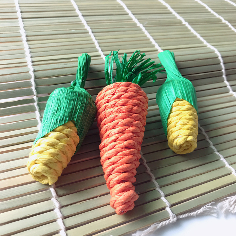 Hamster Rabbit Molar Supplies Totoro Molar Toy Molar Carrot Parrot Bite Molar Straw Radish