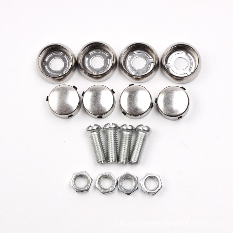 License plate buckle license plate frame anti-theft fixed screw fixed buckle universal style license plate buckle license plate frame screw