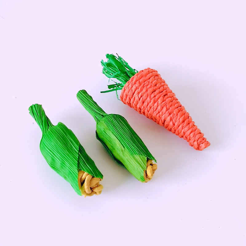 Hamster Rabbit Molar Supplies Totoro Molar Toy Molar Carrot Parrot Bite Molar Straw Radish
