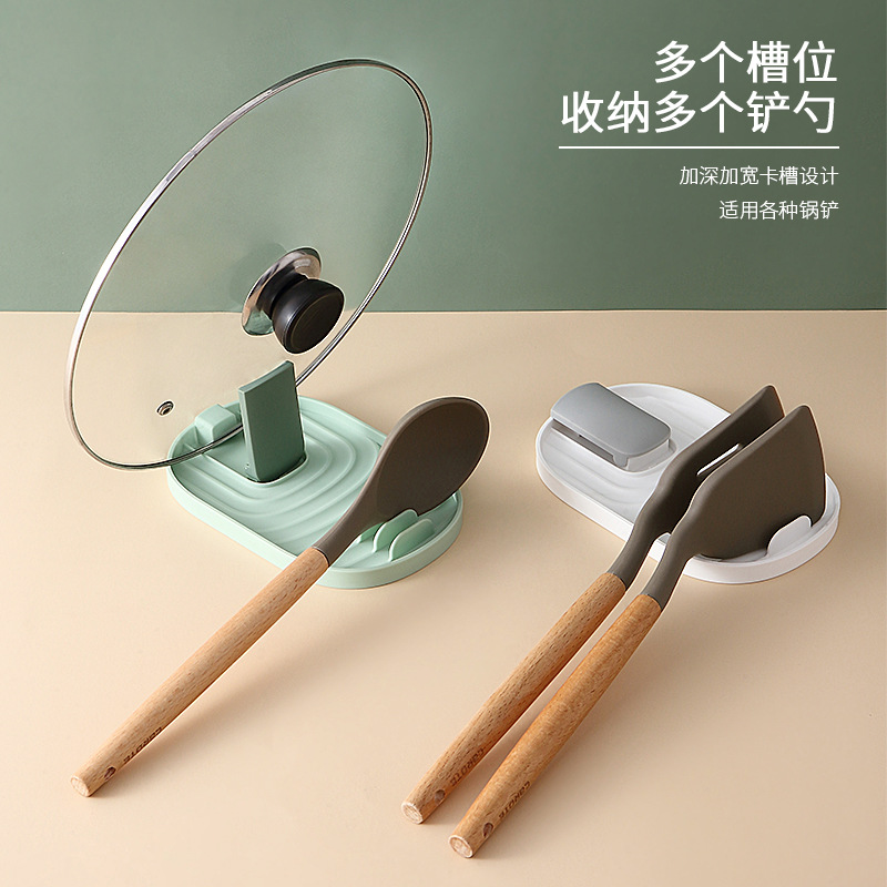 Collection Original Sitting Pot Lid Rack Plastic Spatula Rack Countertop Kitchen Rack Soup Spoon Chopsticks Storage Rack Wholesale