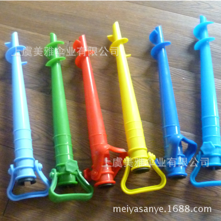 Оптовая продажа пластикового основания для пляжного зонта 45 см, основание для зонта, пластиковый спиральный штекер