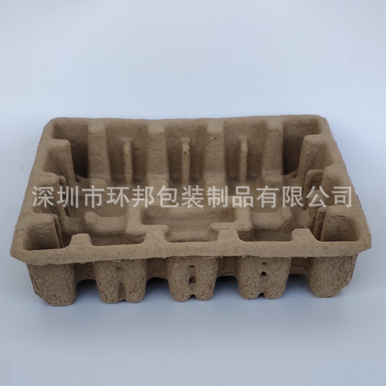 Paper Pulp Packaging Environmentally Friendly Paper Tray Pulp Molding Manufacturer Lined Packaging Egg Tray Meter Packaging