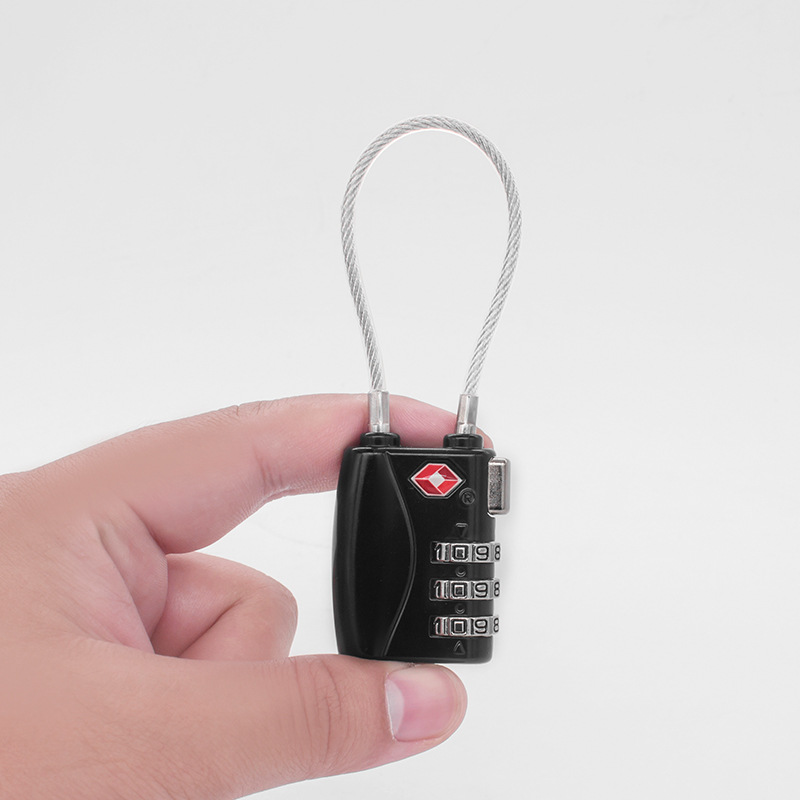 Travel Supplies Tsa719 Customs Lock, Altitude Password Lock, Travel Padlock, Wire Rope Customs Lock in Stock
