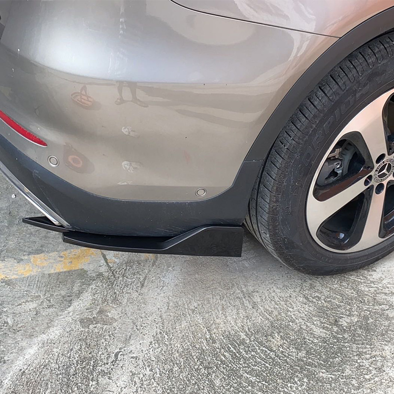 Car Corner Modification Rear Protection Plate Bright Black Car Carbon Brazing Rear Shovel Small Surround Protective Plate Side Skirt