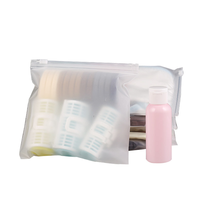 Underwear Frosted Packaging Bag Cpe Storage Sealed Zipper Bag Thickeneded Plastic Id Ziplock Bag Printed Logo