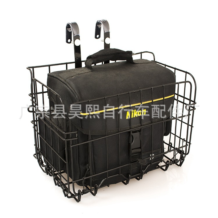 Bicycle basket front basket bicycle basket mountain bike rear basket folding bicycle vegetable basket Folding Basket
