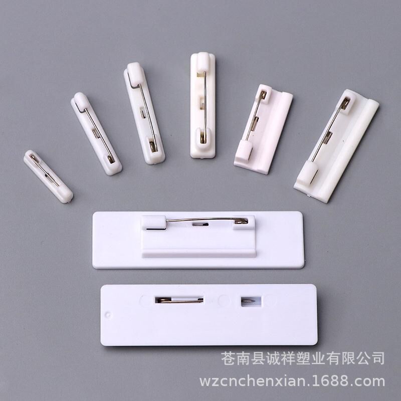 Factory Wholesale Plastic Pins, Work Number Plate, Badge Pins, DIY Accessories, Safety Pins, Two-Color Board Pins in Stock