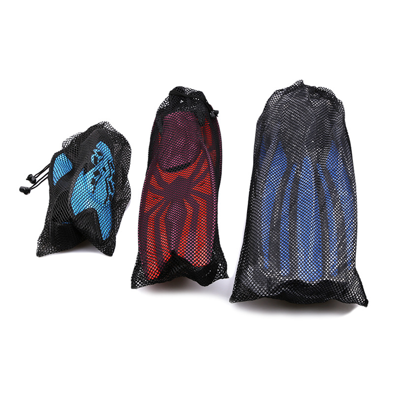 Ready Stock Swimming Snorkeling Fins Special Nylon Waterproof Quick-Drying Drawstring Storage Packaging Mesh Bag Drawstring Flap Pocket Pants