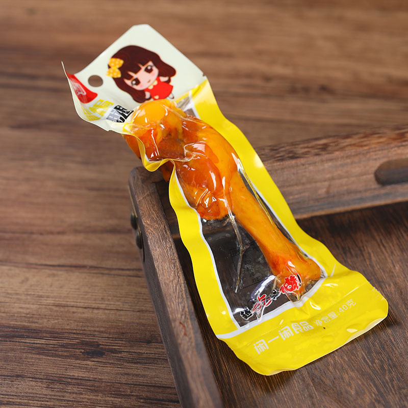 45g salt baked calf braised duck meat instant food office leisure chasing drama snack delicious duck wing root wholesale