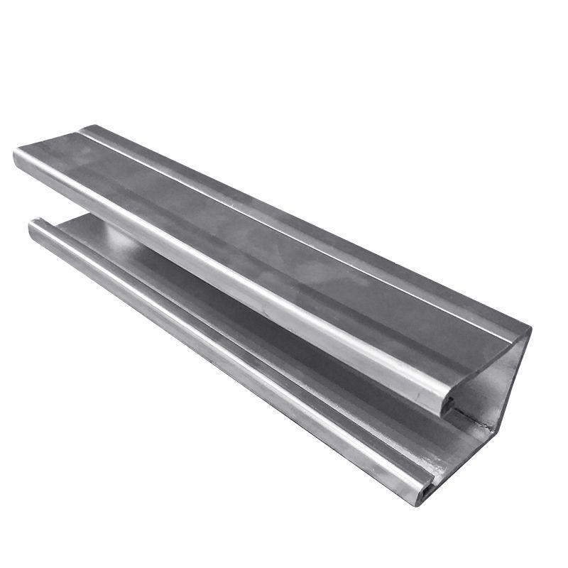 Spot Punching C-Shaped Steel House Solar Photovoltaic Bracket Accessories Galvanized C-Shaped Steel Anti-Seismic Bracket C-Shaped Steel Flat Top