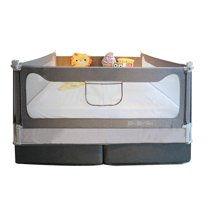 Vertical Lifting Children's Bed Guardrail, Baby Anti-Fall Bed Protection Fence, Universal Bedside Barrier, Adjustable with Guardrail