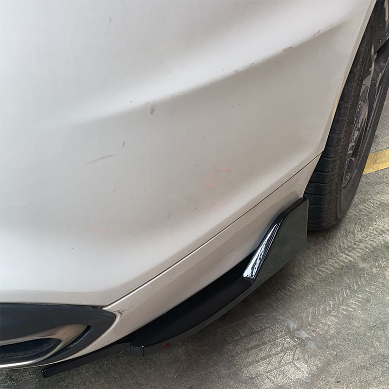 Car Corner Modification Rear Protection Plate Bright Black Car Carbon Brazing Rear Shovel Small Surround Protective Plate Side Skirt