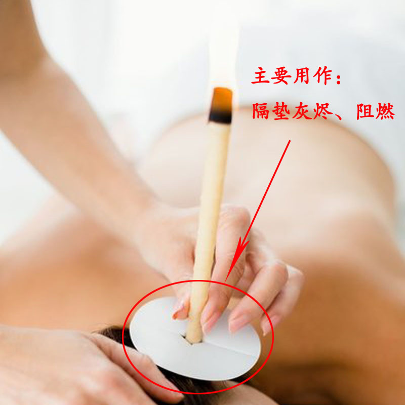 Straight horn ear candle gasket silver tin foil card holder piece ash flame retardant tray large quantity detailed inquiry excellent