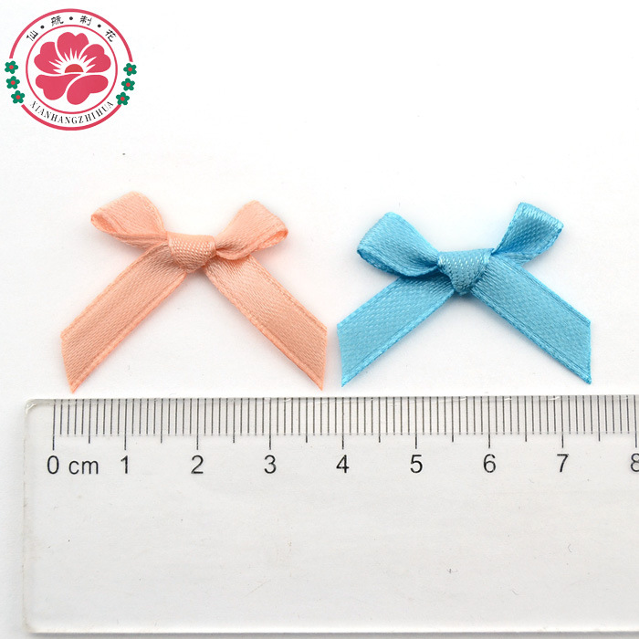 Yiwu manufacturers underwear decoration small flower 2 with hand-wrapped bow gift ribbon small bow 1-9