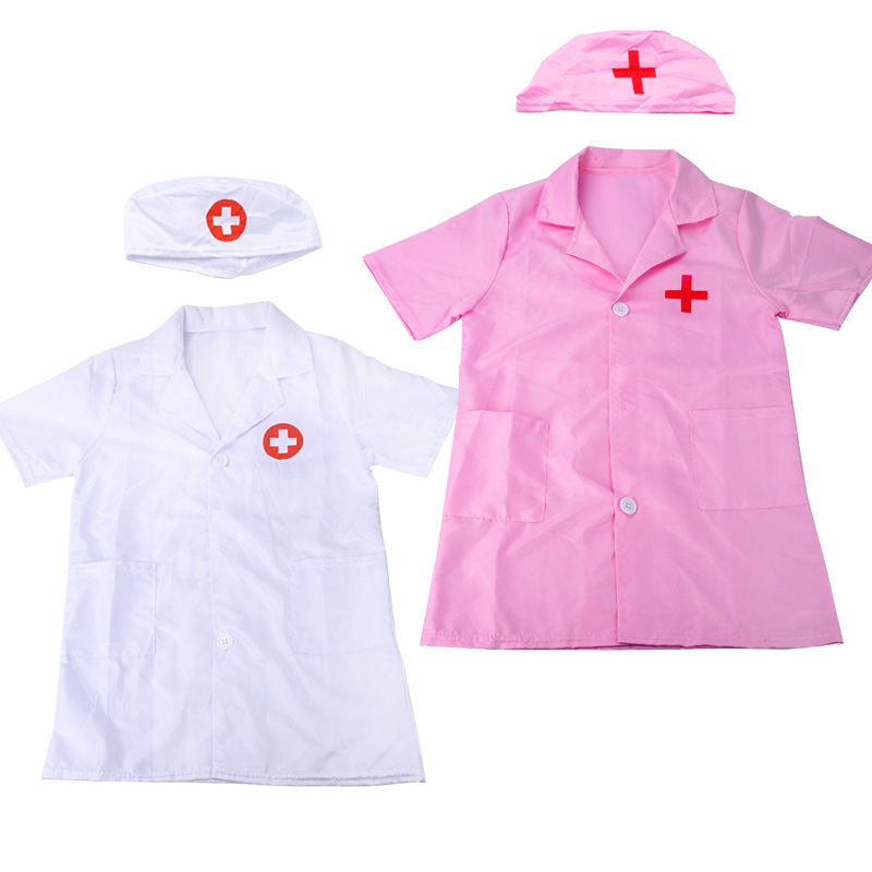 Children's Pet Doctor Clothing Nurse Clothing White Coat Chef Clothing Engineering Play Home Role Playing Professional Performance Clothing