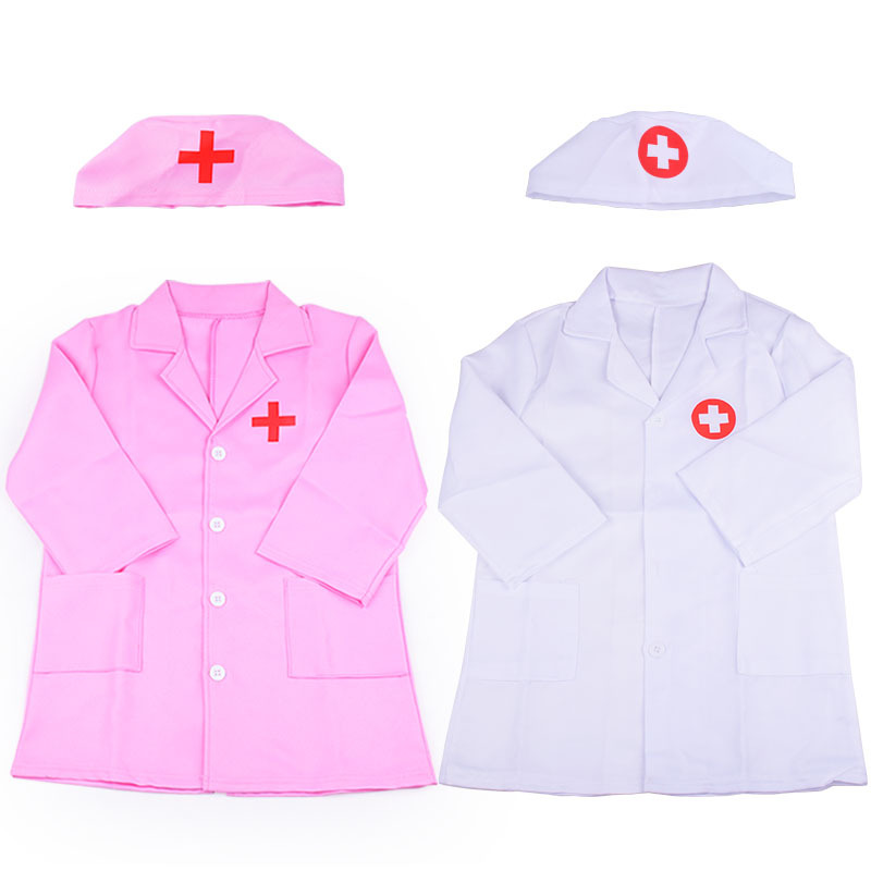 Children's Pet Doctor Clothing Nurse Clothing White Coat Chef Clothing Engineering Play Home Role Playing Professional Performance Clothing