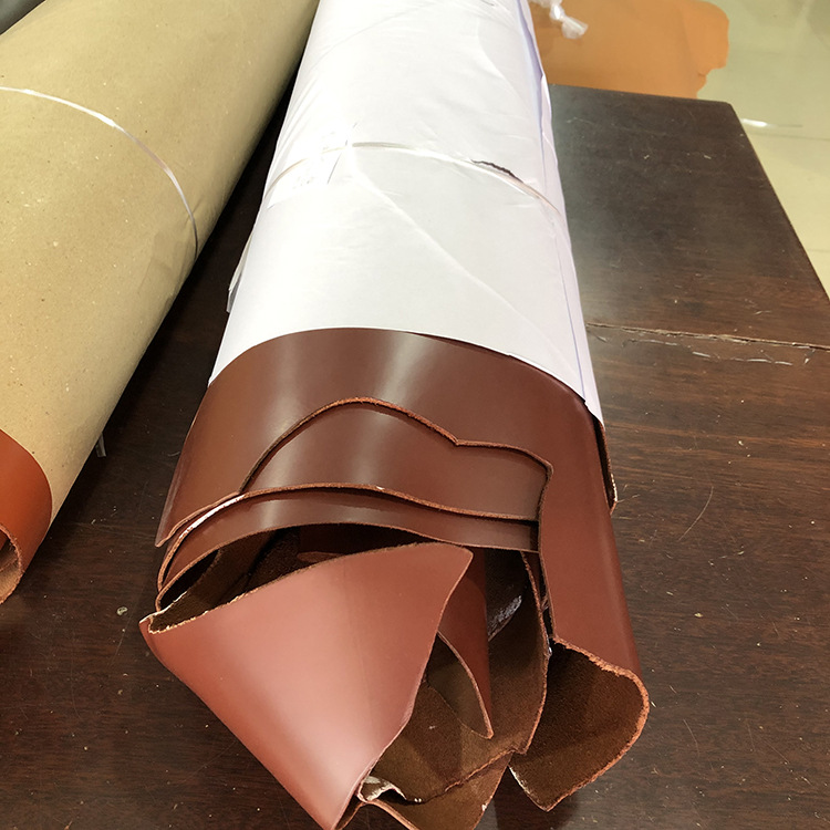 The first layer of 2.0 thick oil leather open edge beads long-term spot wholesale color bright open edge beads leather cowhide leather material